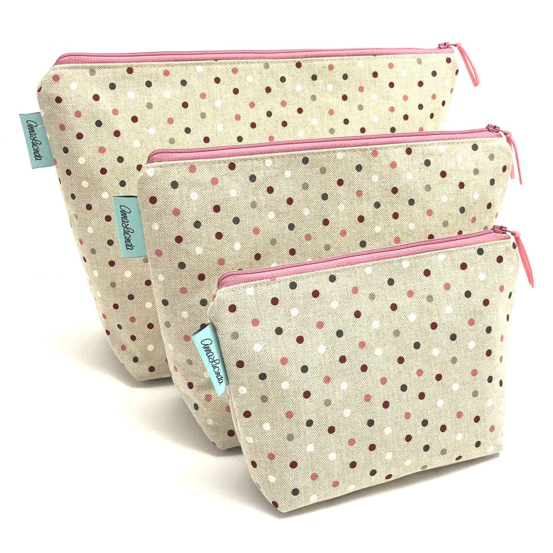 Cosmetic Bags In Various Fabrics Small