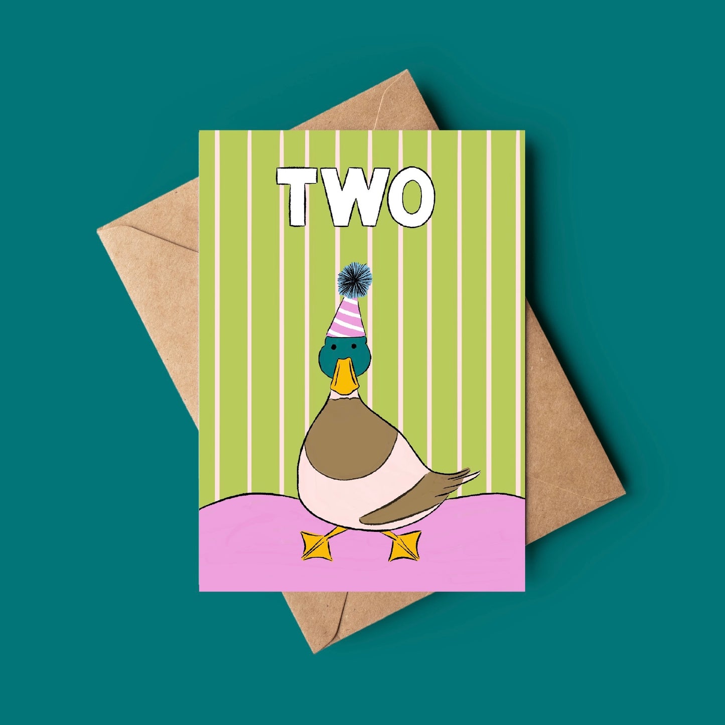 Birthday Duck Card (Age 2)