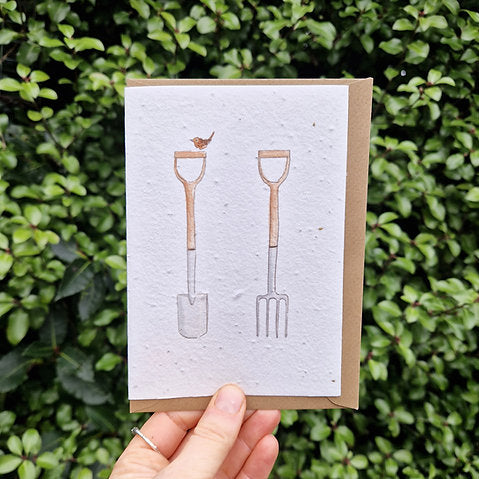 Garden Tools Seed Card