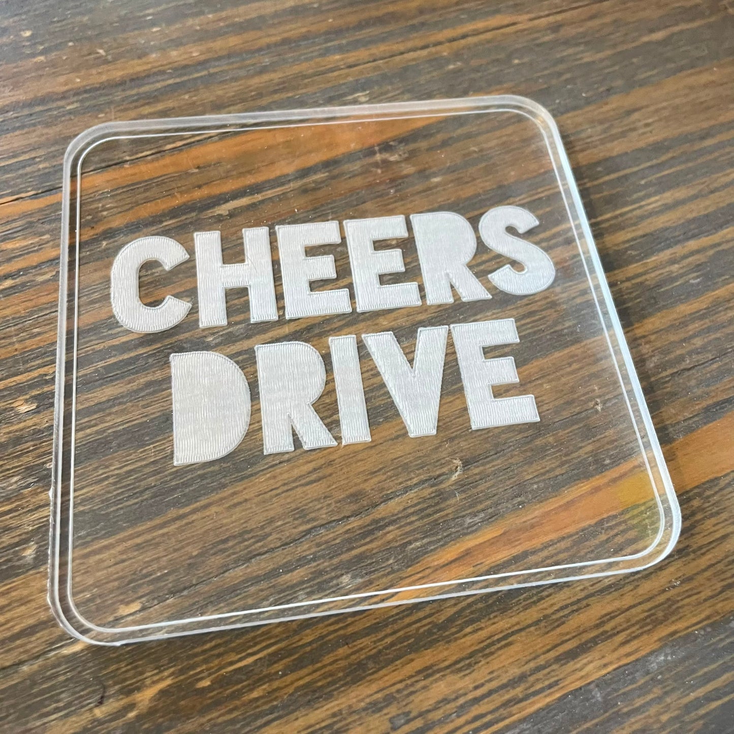 Acrylic Coaster 'Gert Lush' & 'Cheers Drive'
