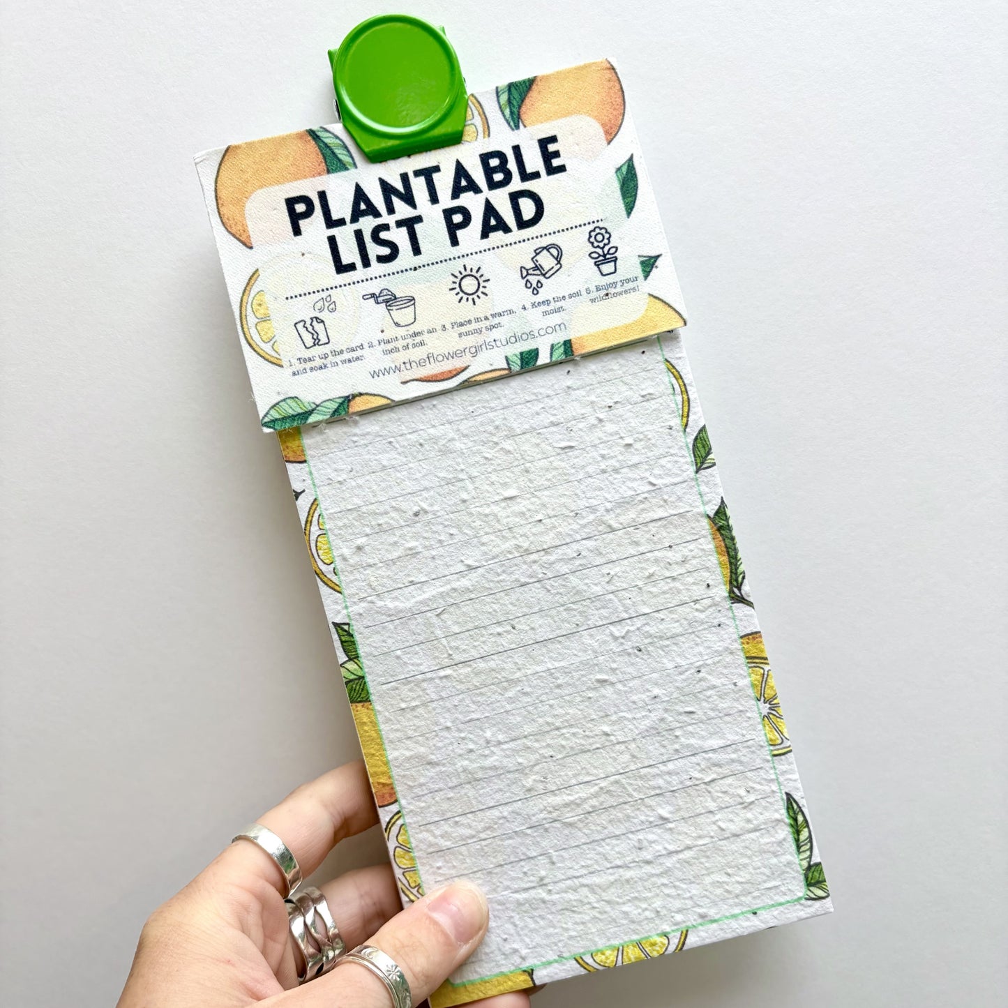 Lemons Plantable Seed List Pads