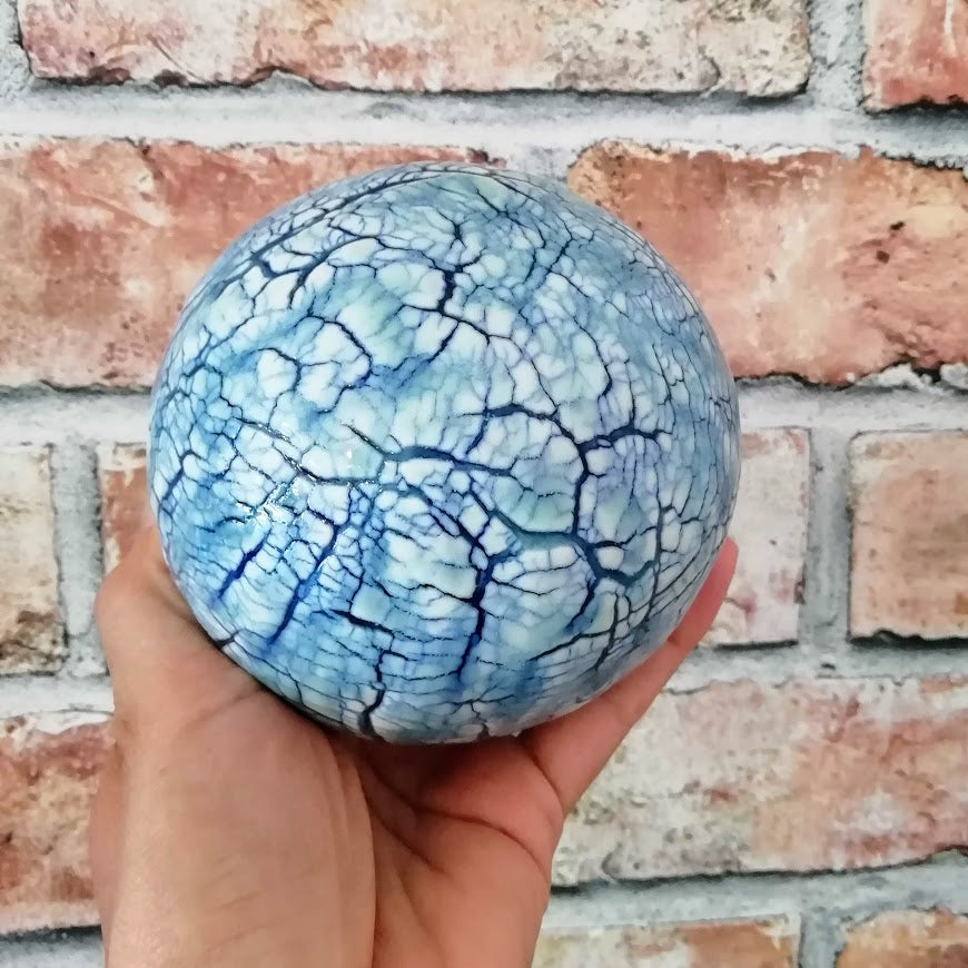 Blue Cracked Orb