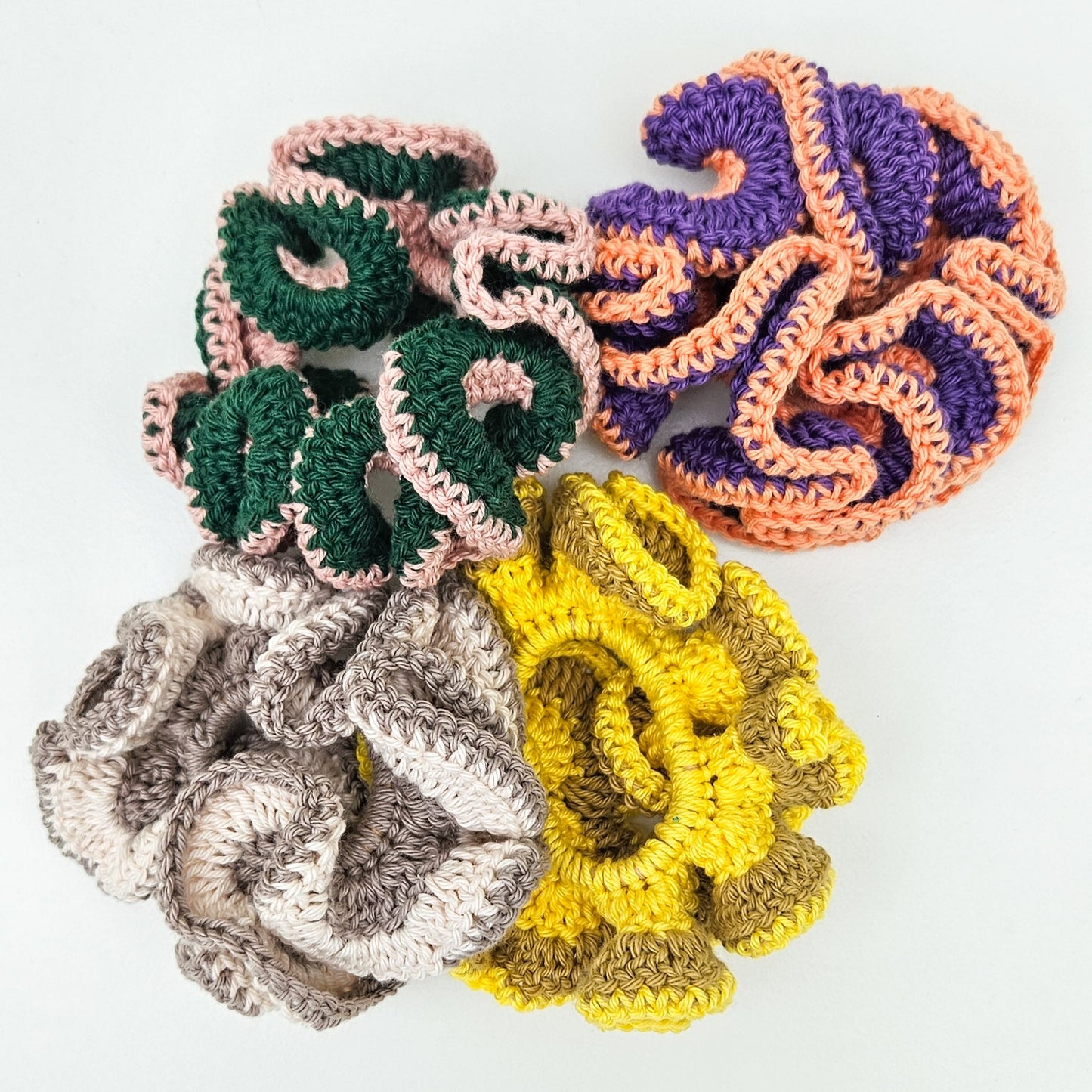 Crochet Hair Scrunchies