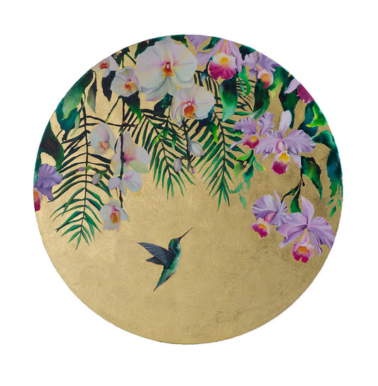 Hanging Orchids Print