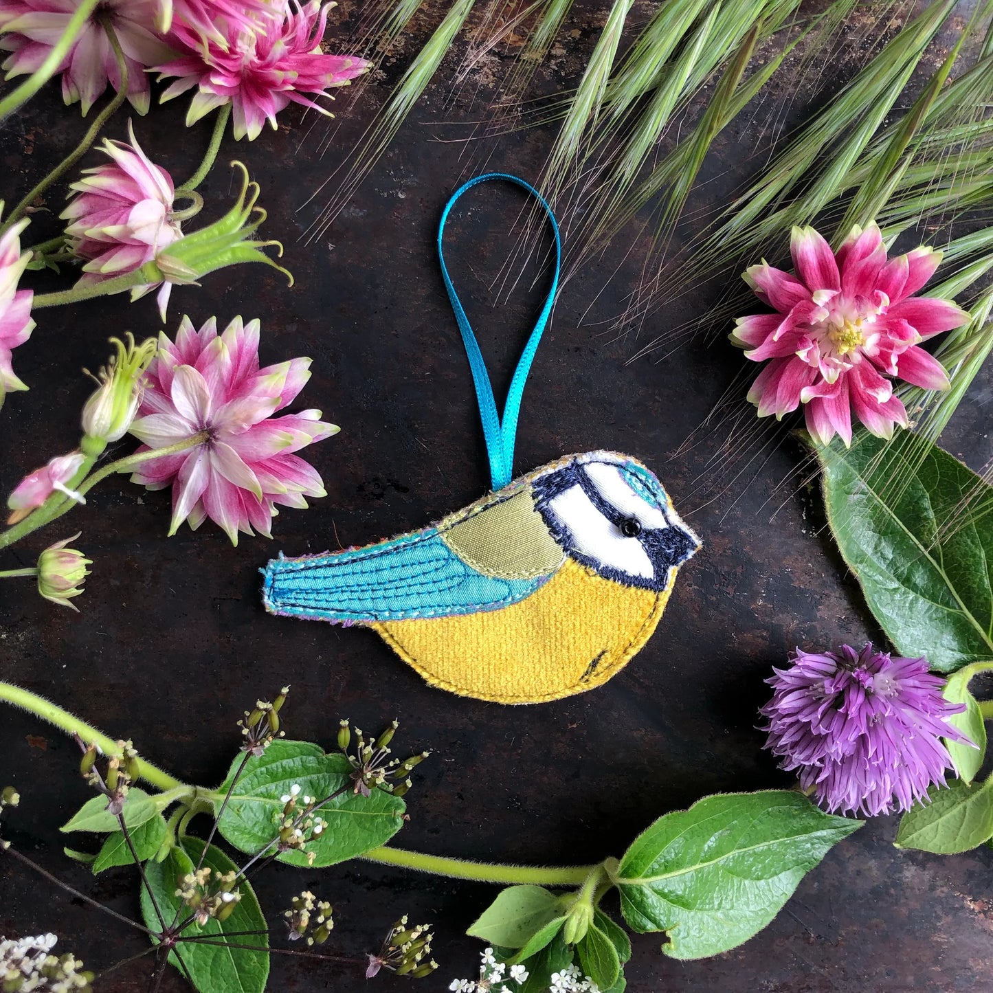 Hanging Blue Tit