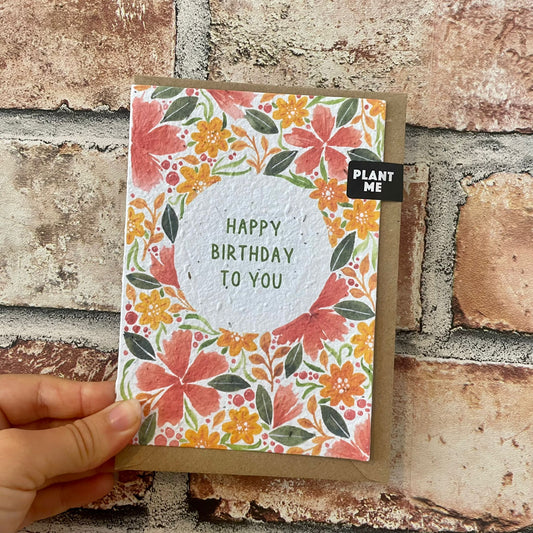 Happy Birthday to You Seed Card