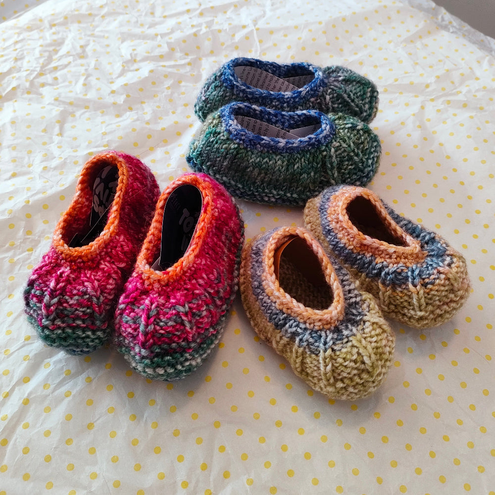Knitted Baby Booties