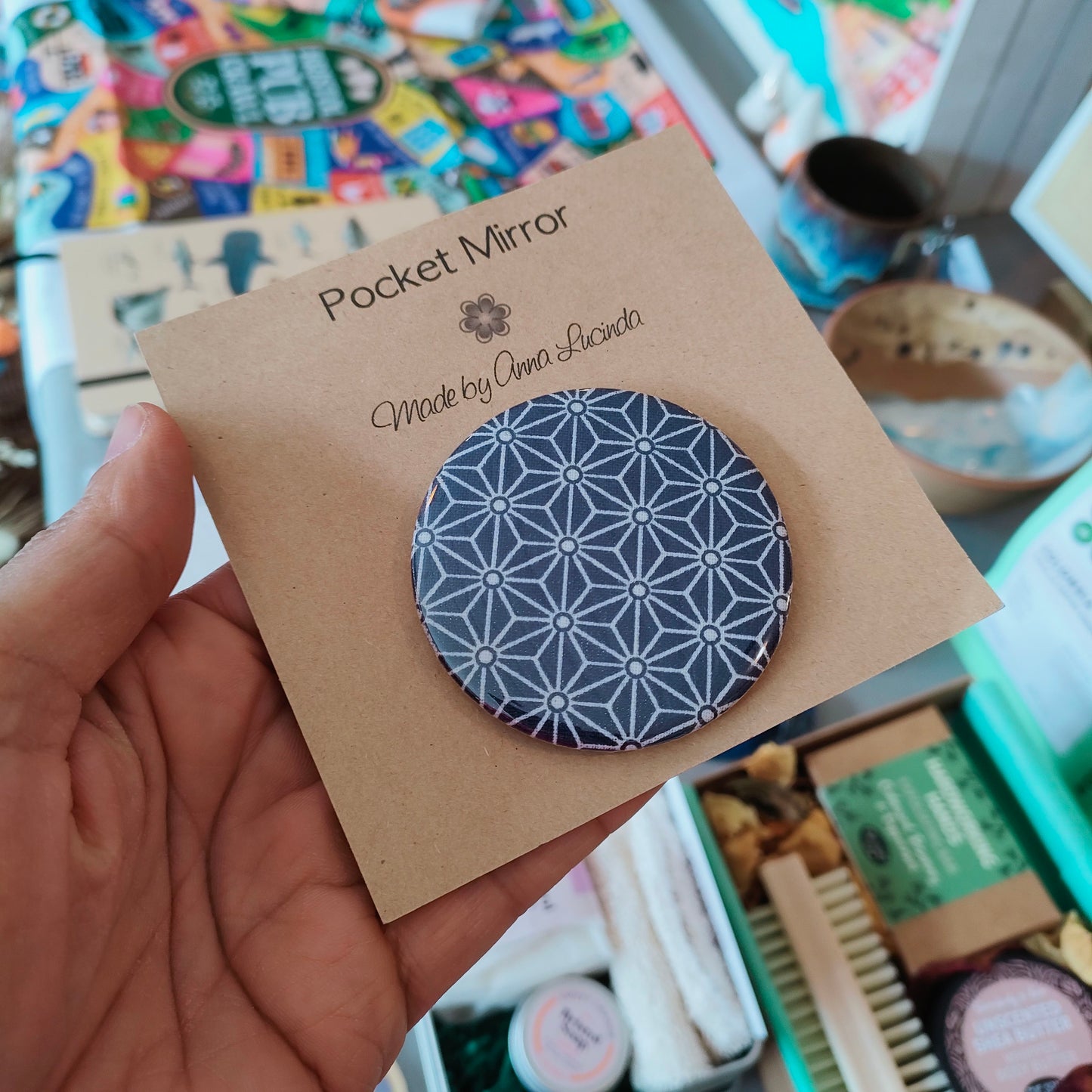 Fabric Backed Pocket Mirrors