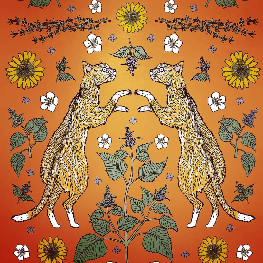 Orange Cats In Catnip Tote Bag
