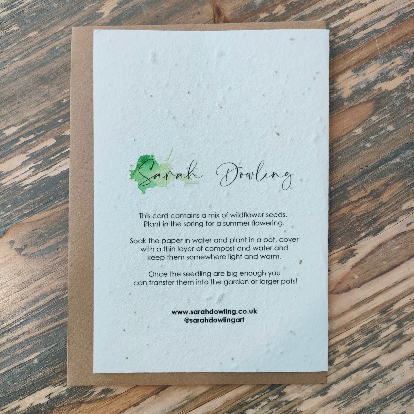 Fox Toy Seed Card