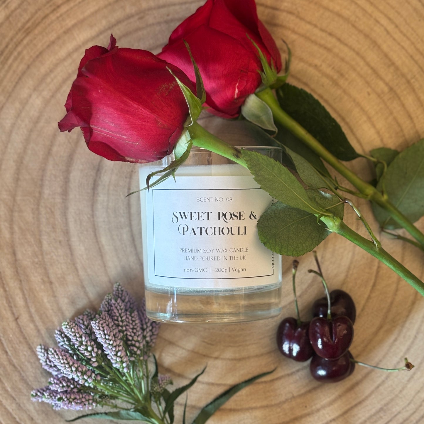 Sweet Rose & Patchouli Candle