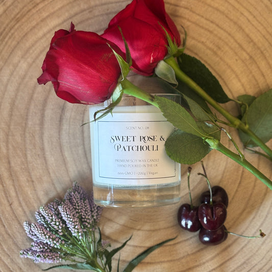 Sweet Rose & Patchouli Candle