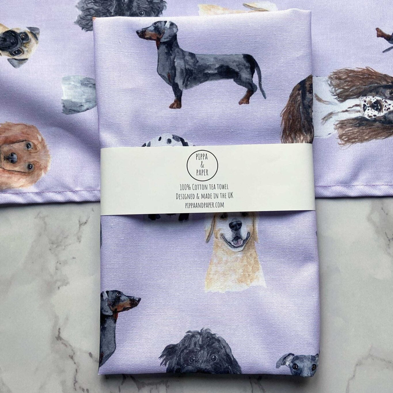 Dogs Tea Towel