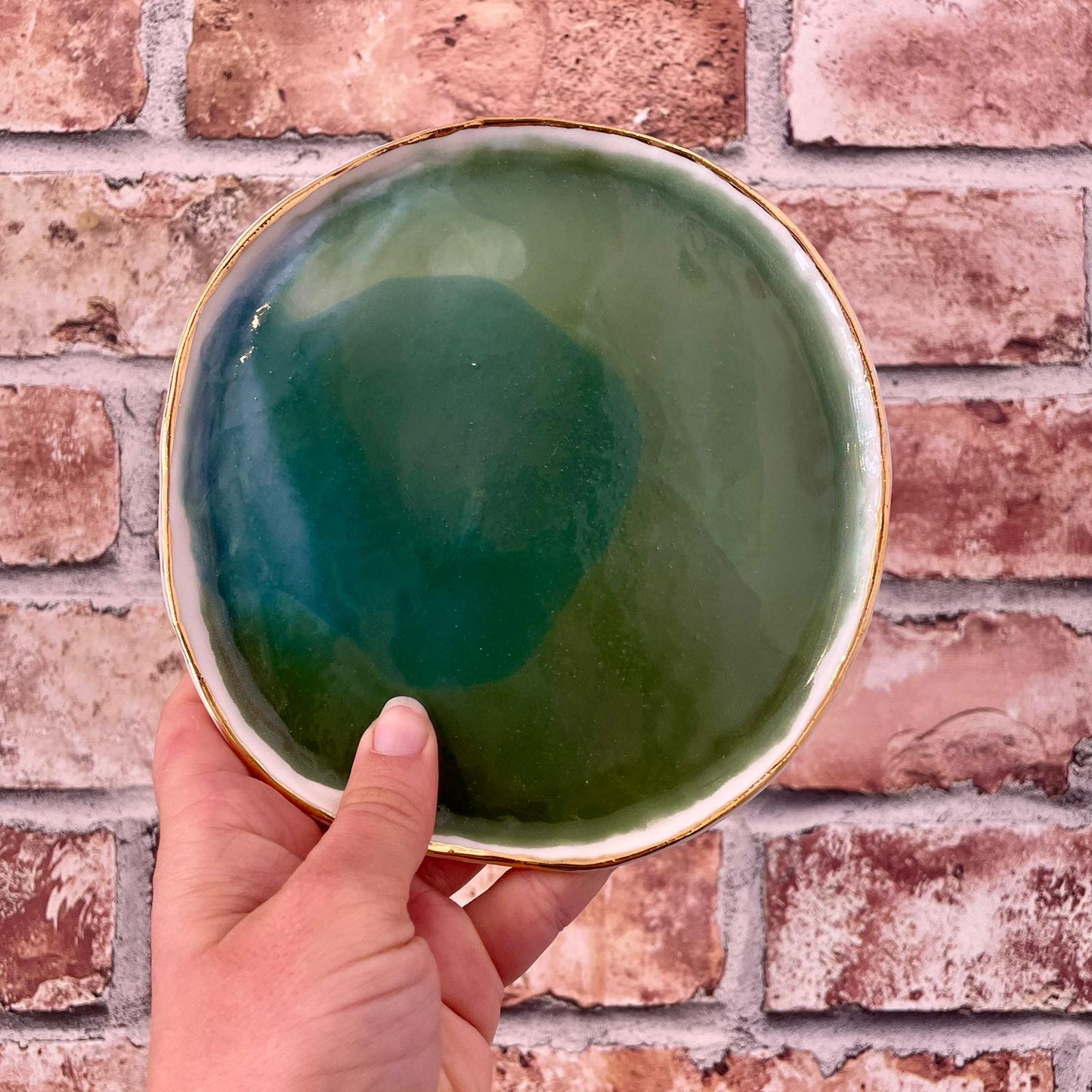 Watercolour Frilly Edge Jewellery Dish