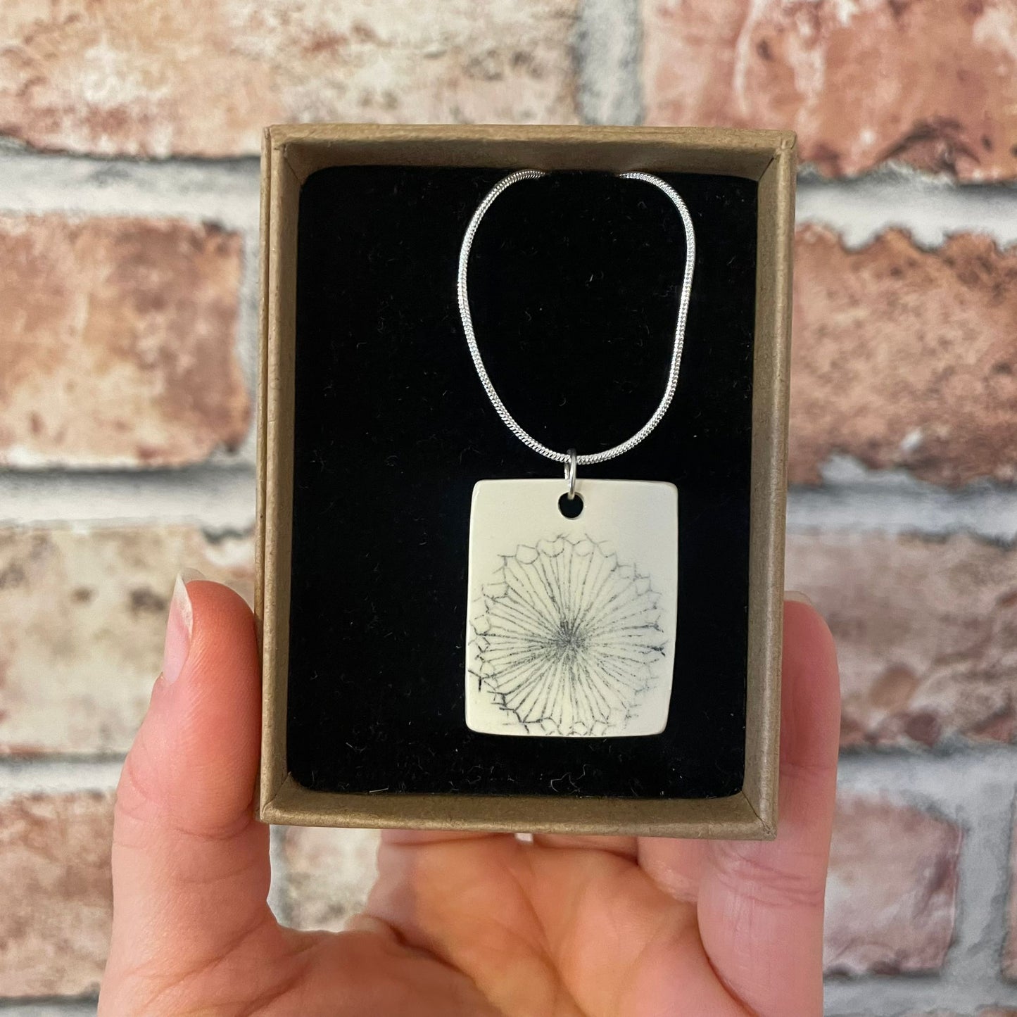 Necklace with Ceramic Pendant