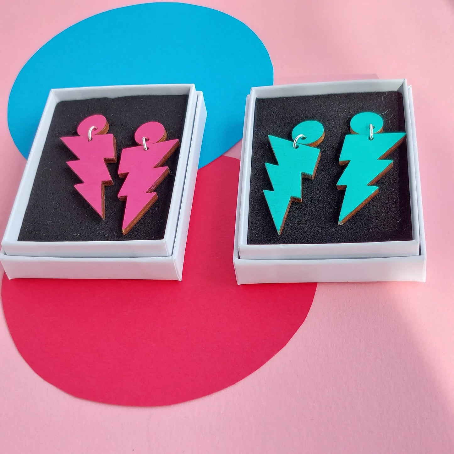 Lightning Dangly Studs
