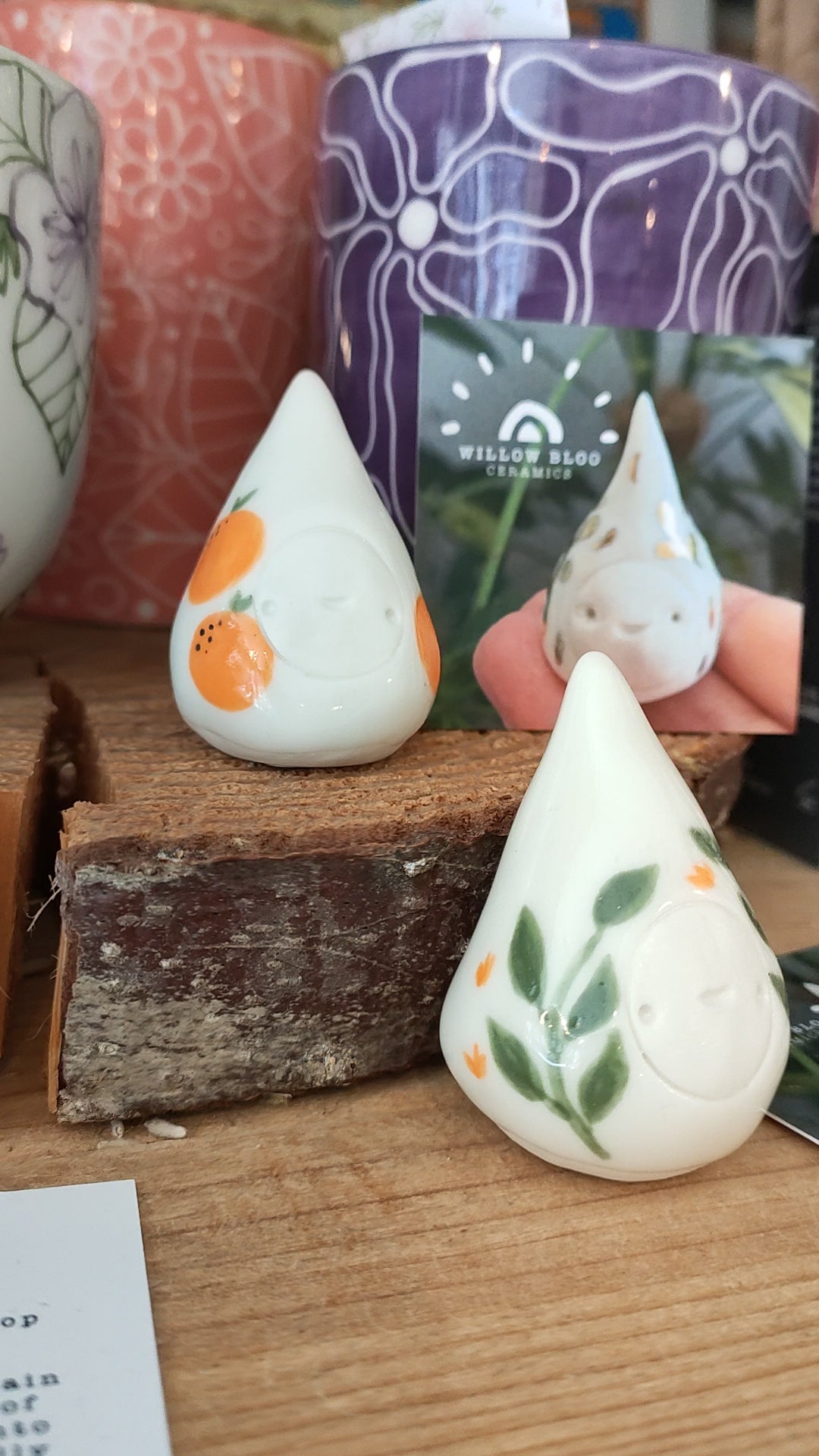 Ceramic Raindrop Ring Holder Keepsakes