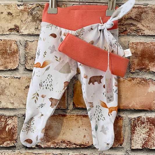 Footed Leggings & Hat Set - Woodland Animals