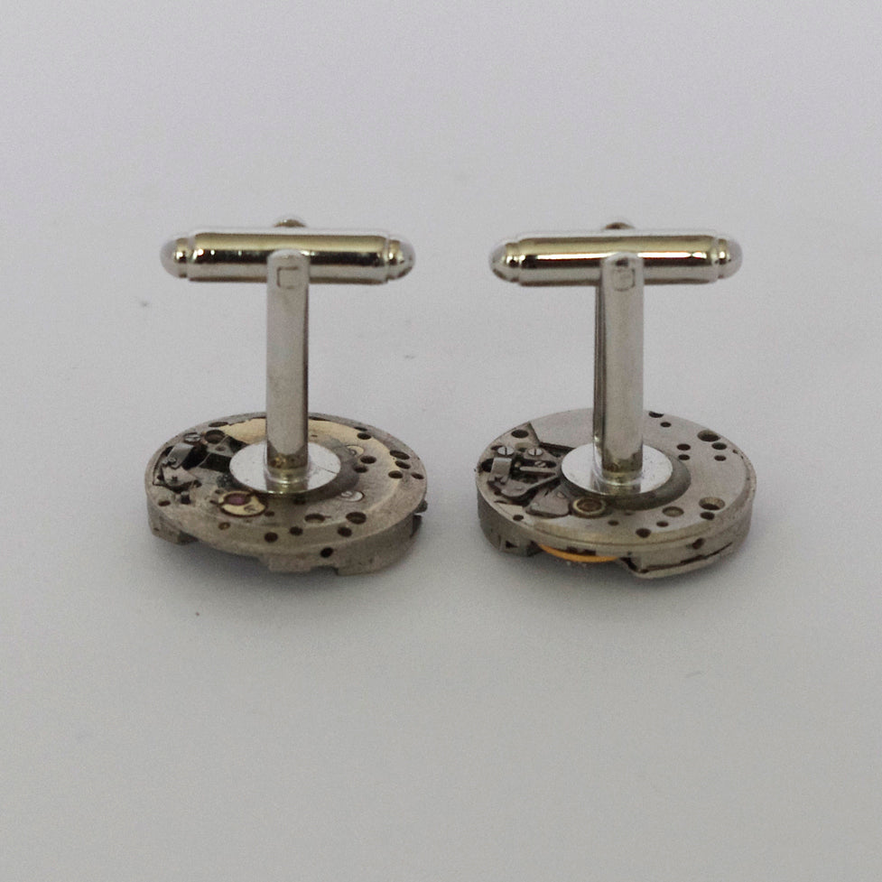 Circular Shaped Timepiece Cufflinks