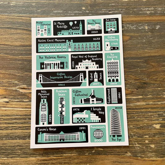 Bristol Places Postcard